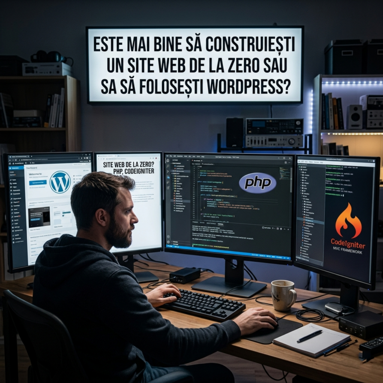 site personalizat sau wordpress